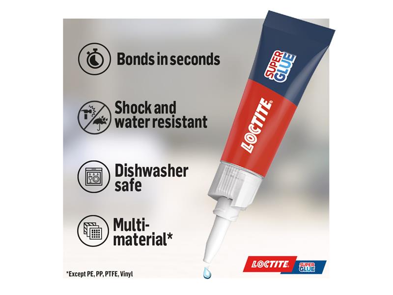 Loctite Super Glue Liquid, Tube 3g LOCSGLO3GNR