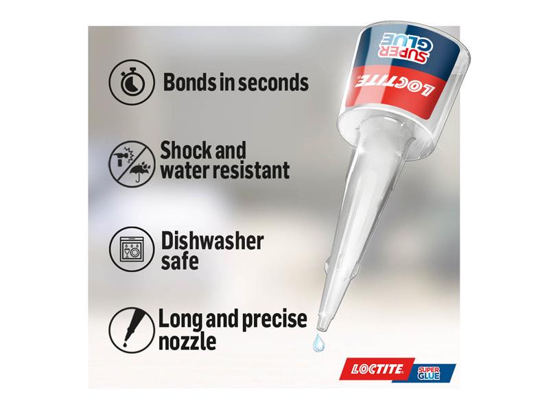 Loctite Super Glue Liquid, Precision Bottle 5g LOCSGLP5GNR
