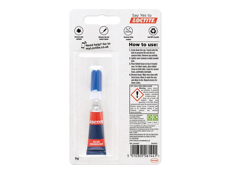 Loctite Glue Remover, Tube 5g LOCSGR5GNR