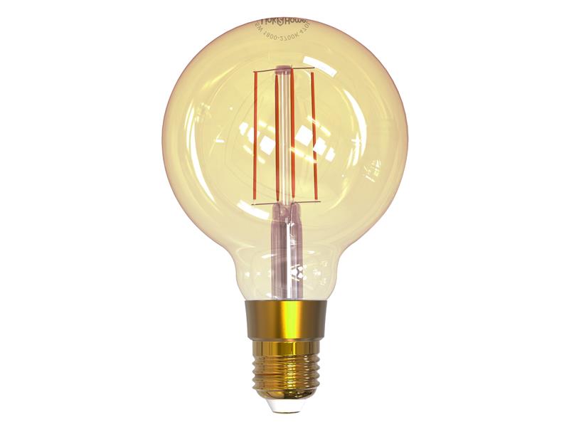 Link2Home Wi-Fi LED ES (E27) Balloon Filament Dimmable Bulb, White 470 lm 5.5W LTHFE27L6W