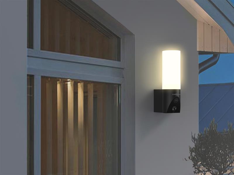 Link2Home Smart Porch Light with Camera LTHPRHCAMBK