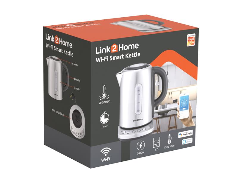 Link2Home Stainless Steel Smart Kettle 1.7L 3000W LTHSKETTLE