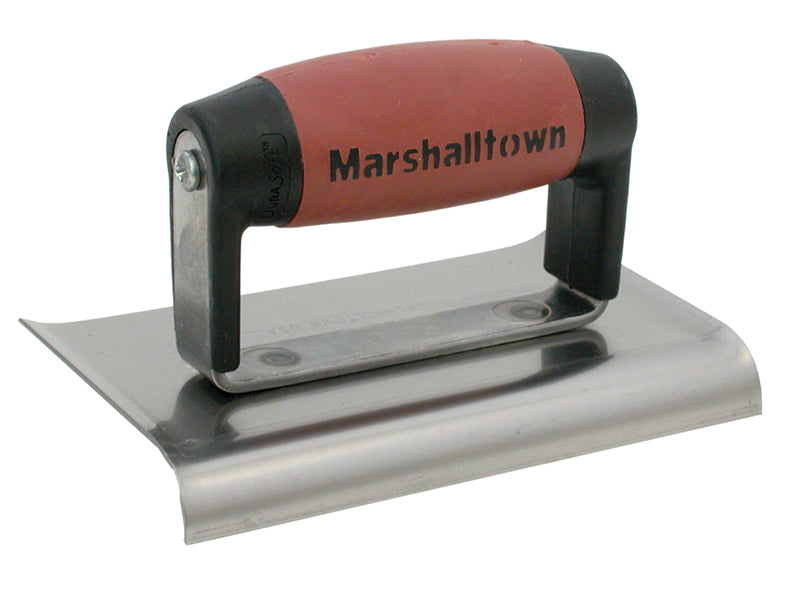 Marshalltown M136D Cement Edger Curved End DuraSoft® Handle 6 x 3in M/T136D