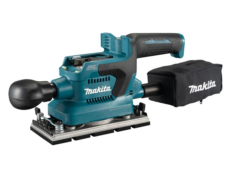 Makita LXT Brushless Finishing Sander 18V Bare Unit Pad Size 93 x 185mm DBO380Z