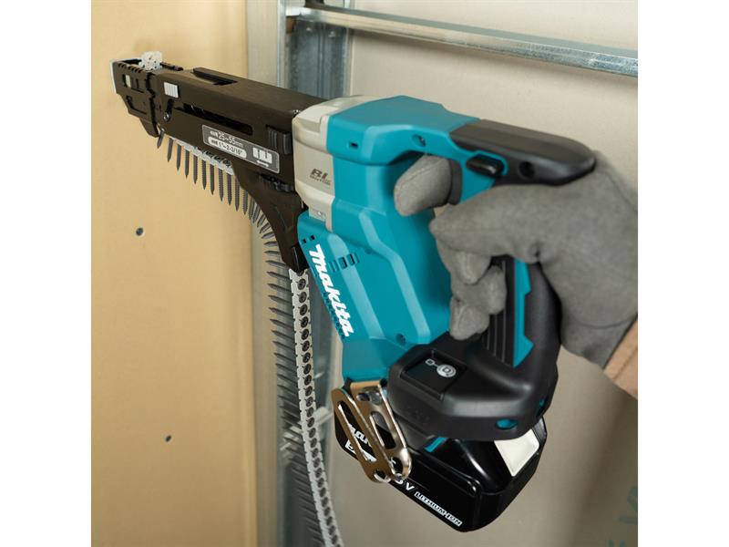 Makita LXT Auto Feed Screwdriver 18V 2 x 5.0Ah Li-ion Push Drive Tech DFR551RTJ