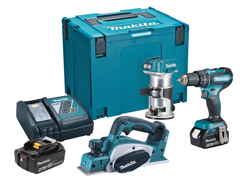 Makita DLX3116TJ LXT Triple Kit 18V 2 x 5.0Ah Li-ion MAKDLX3116TJ