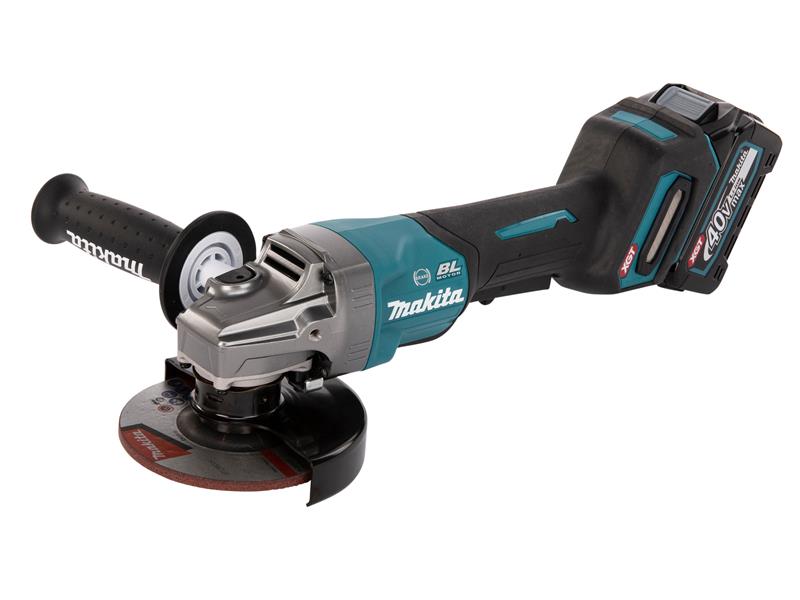 Makita XGT 125mm 40V Grinder Paddle Switch 2 x 2.5Ah Li-ion MAKGA013GD2