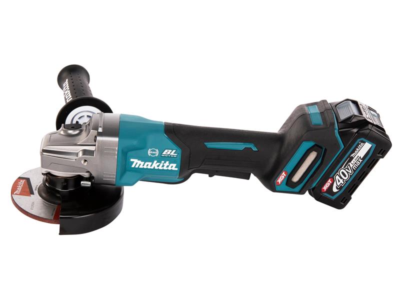 Makita XGT 125mm 40V Grinder Paddle Switch 2 x 2.5Ah Li-ion MAKGA013GD2