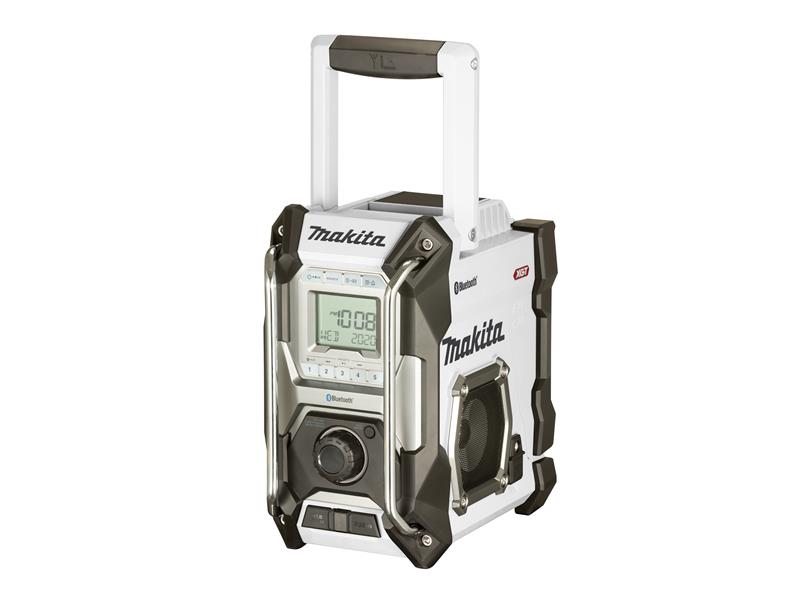 Makita MR002GZ01 Bluetooth® Job Site Radio White 240V & Li-ion Bare Unit MAKMR002GZ01