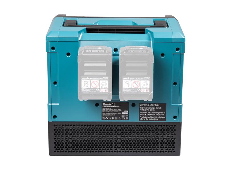 Makita Cordless Microwave Oven 40V Bare Unit XGT Output Power 350/500W MW001GZ