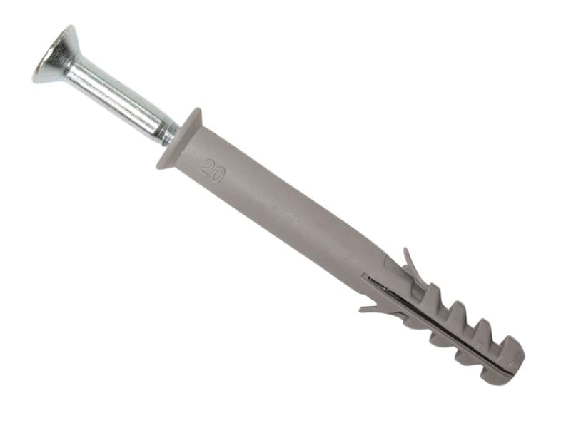 MASONMATE Nylon Frame Fixing Screw 10 x 160mm Box 25 MAMFF10160