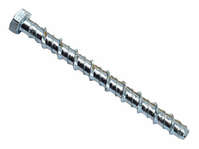 MASONMATE Hex Head Concrete Screwbolt M8 x 100mm Box 100 MAMSBHM8100