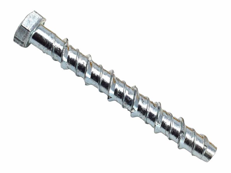 MASONMATE Hex Head Concrete Screwbolt M8 x 75mm Box 100 MAMSBHM875