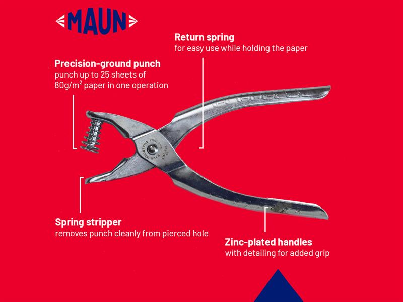 Maun Stationers Punch 200mm (8.1/4in) MAU2160200