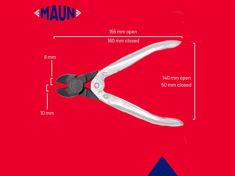 Maun Diagonal Cutting Pliers 160mm (6.1/4in) MAU2990160