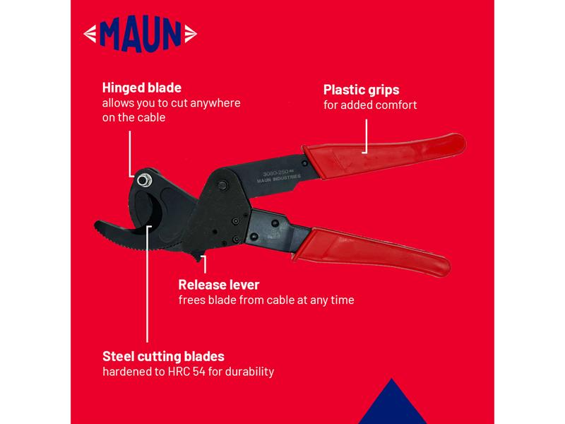 Maun Ratchet Cable Cutter 250mm (10in) MAU3080