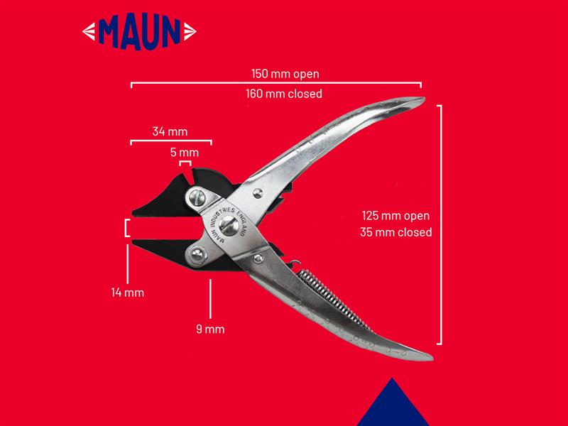 Maun Side Cutting Pliers With Return Spring 160mm (6.1/4in) MAU4951160
