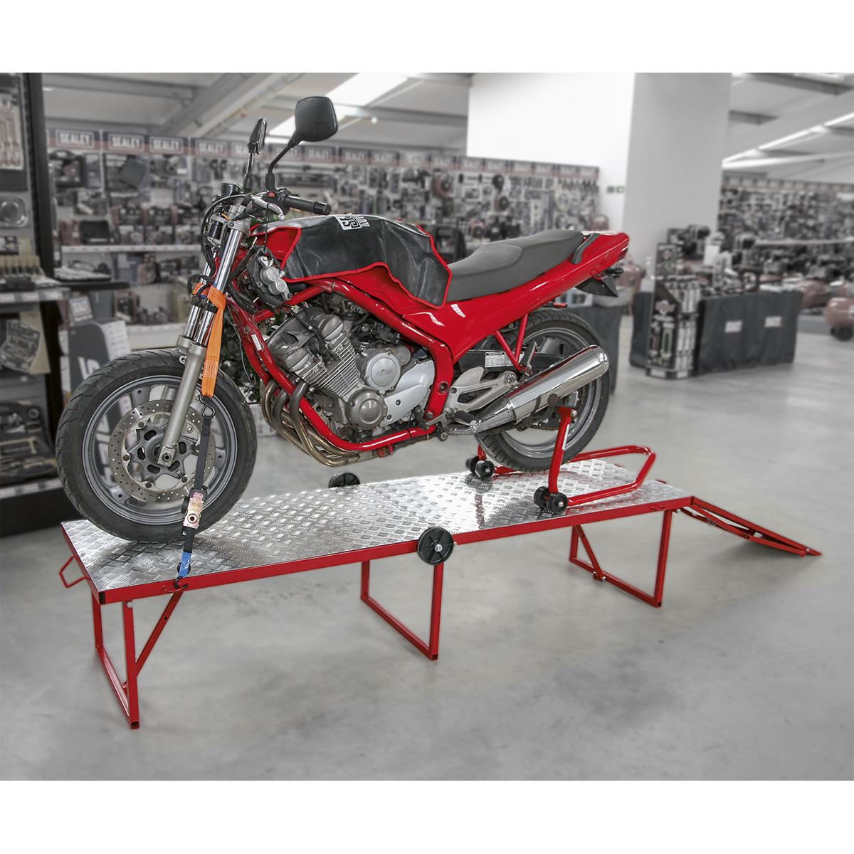 Sealey Motorcycle Portable Folding Workbench 360kg Capacity MCW360