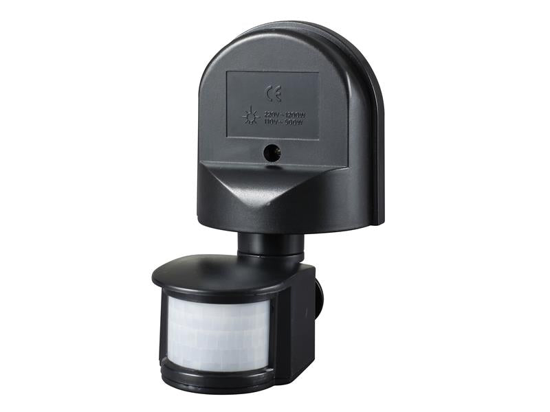 Meridian Lighting Wall Mounted PIR Motion Detector Black MDNPIR180B