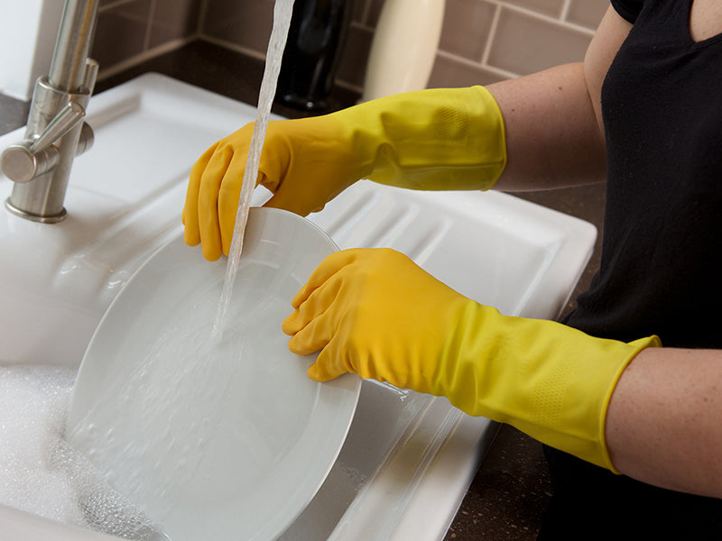Marigold Extra-Life Kitchen Rubber Gloves - Medium (6 Pairs) MGD145407