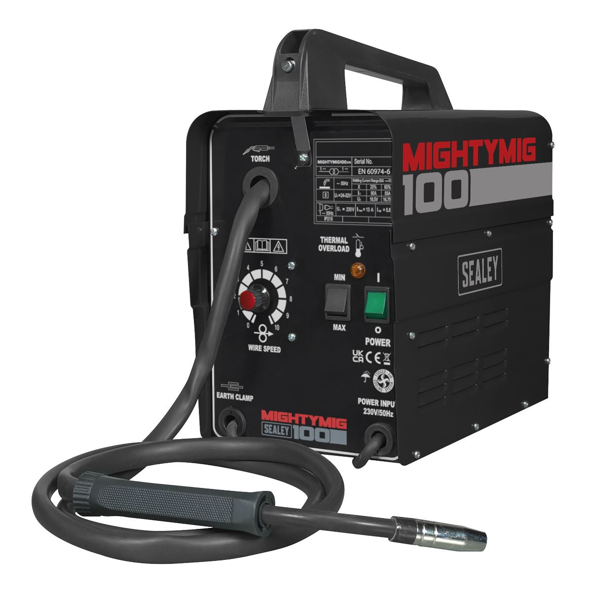 Sealey No-Gas MIG Welder 100A 230V MIGHTYMIG100