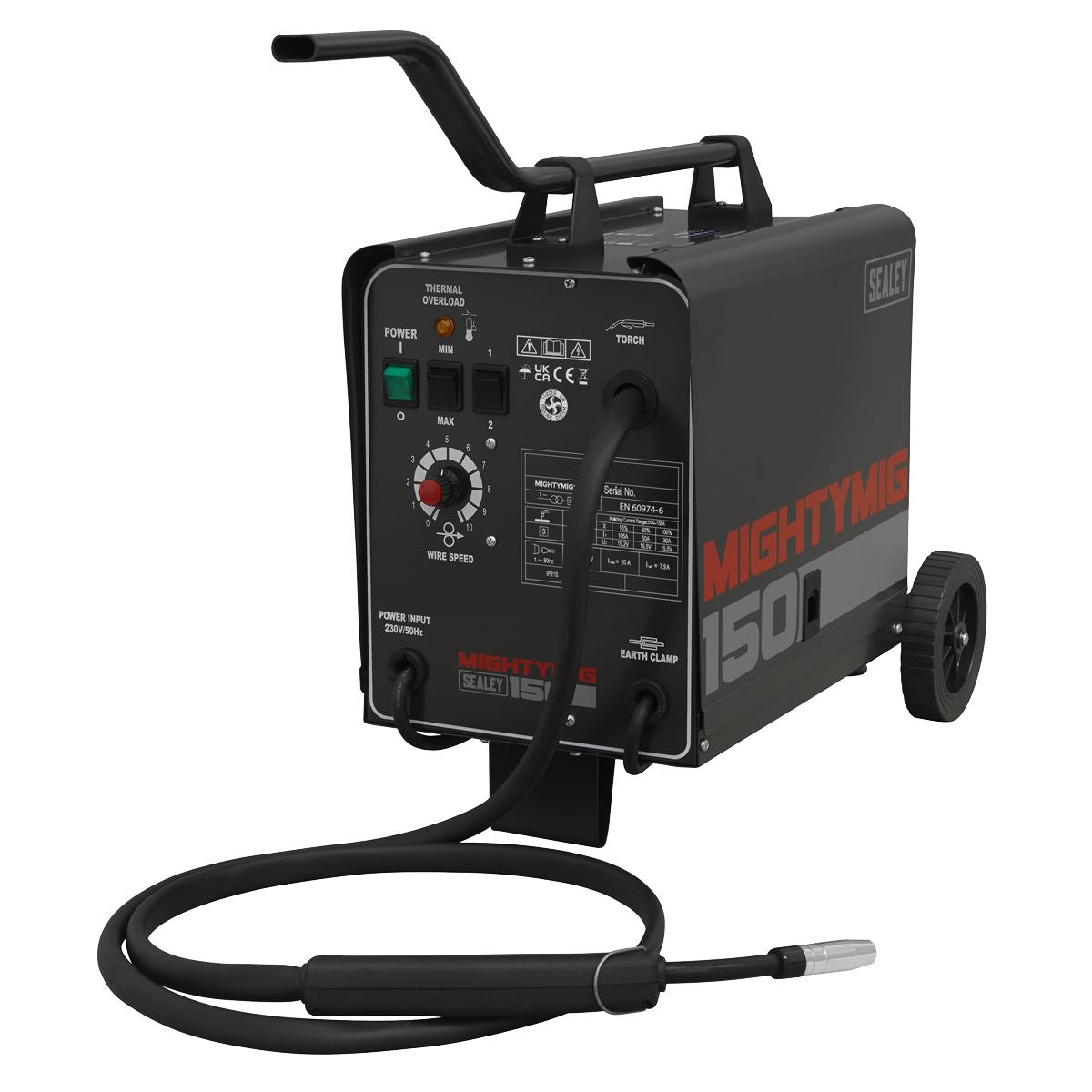 Sealey Professional Gas/No-Gas MIG Welder 150A 230V MIGHTYMIG150