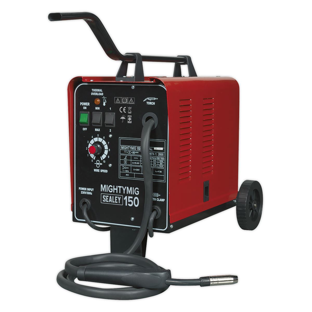 Sealey Professional Gas/No-Gas MIG Welder 150A 230V MIGHTYMIG150