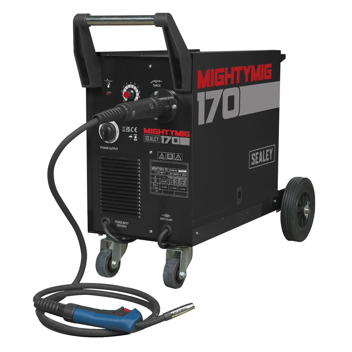 Sealey Professional Gas/No-Gas MIG Welder 170A with Euro Torch MIGHTYMIG170