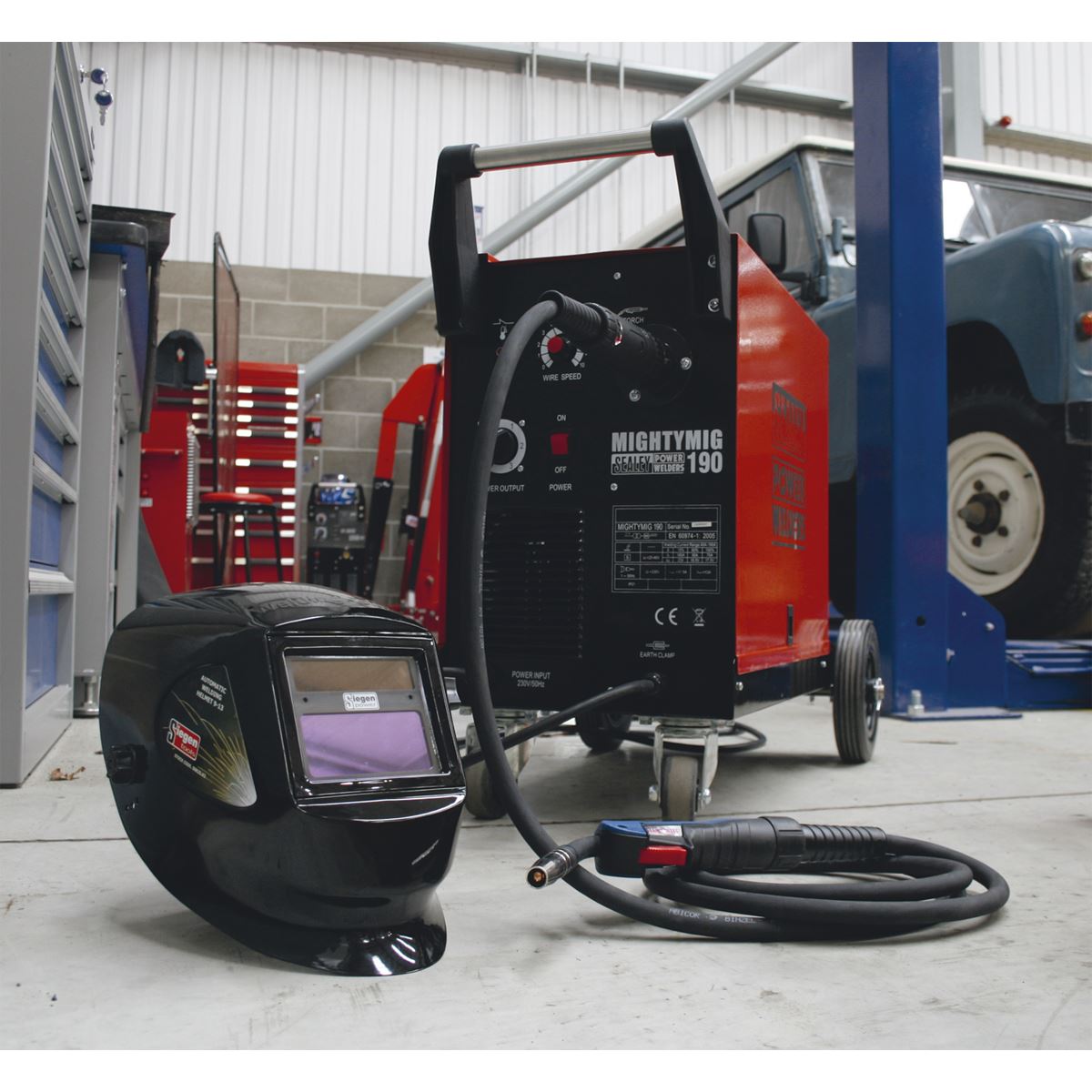 Sealey Professional Gas/No-Gas MIG Welder 190A with Euro Torch MIGHTYMIG190