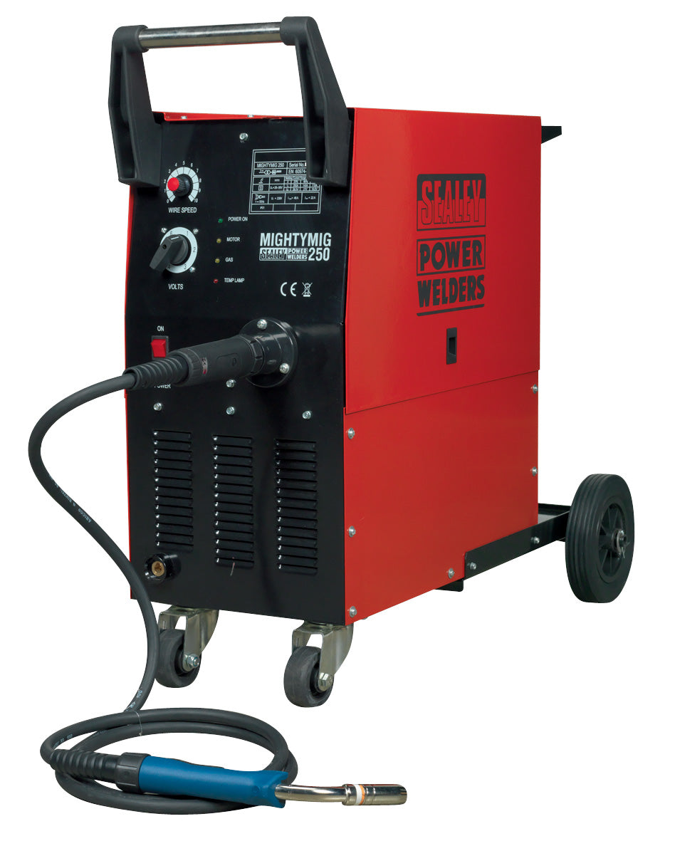 Sealey Professional Gas/No-Gas MIG Welder 250A with Euro Torch MIGHTYMIG250