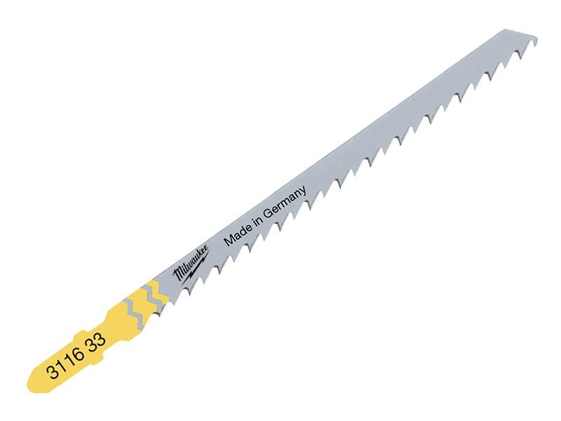 Milwaukee Power Tools Fast Cut Wood Jigsaw Blades T344D (Pack 5) MIL311633