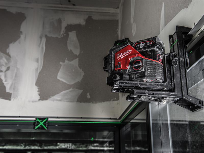 Milwaukee Power Tools M12™ 3PL-0C Green 360° 3 Plane Laser 12V Bare Unit MILM123PL0C