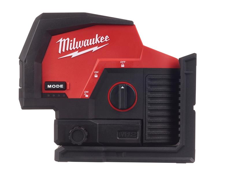 Milwaukee Power Tools M12™ CLLP-301C Green Cross Line Laser with Plumb Points 12V 1 x 3.0Ah Li-ion MILM12CLLP30