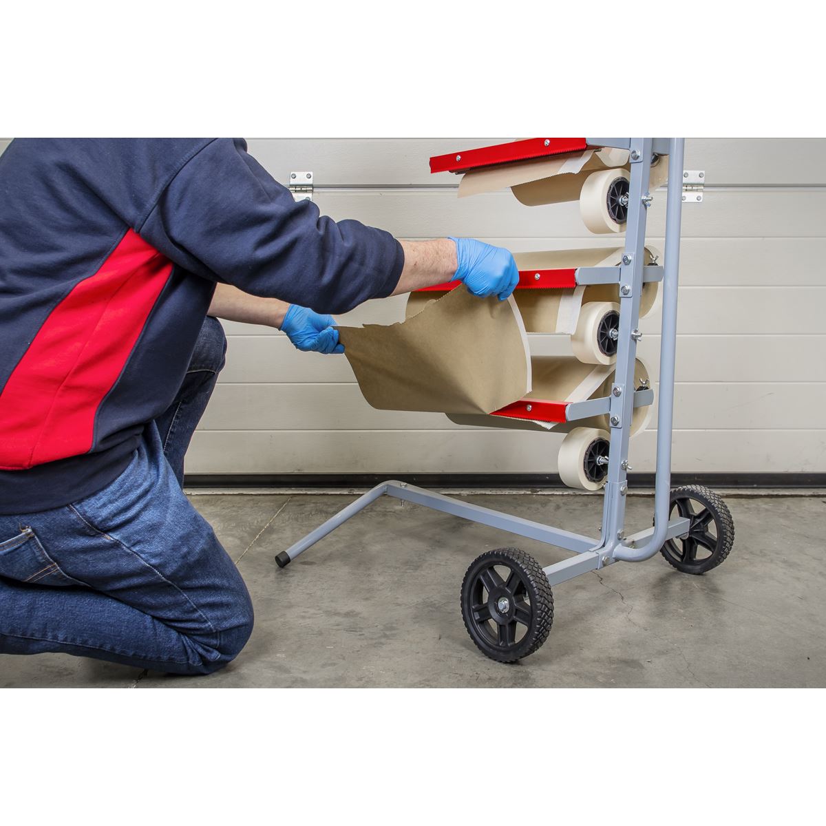 Sealey Masking Paper Dispenser - 2 x 300mm & 2 x 450mm Tree MK63
