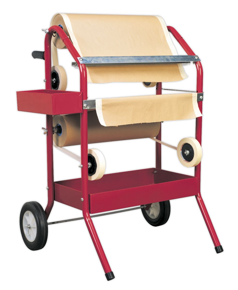 Sealey Masking Paper Dispenser 2 x 450mm Trolley MK66