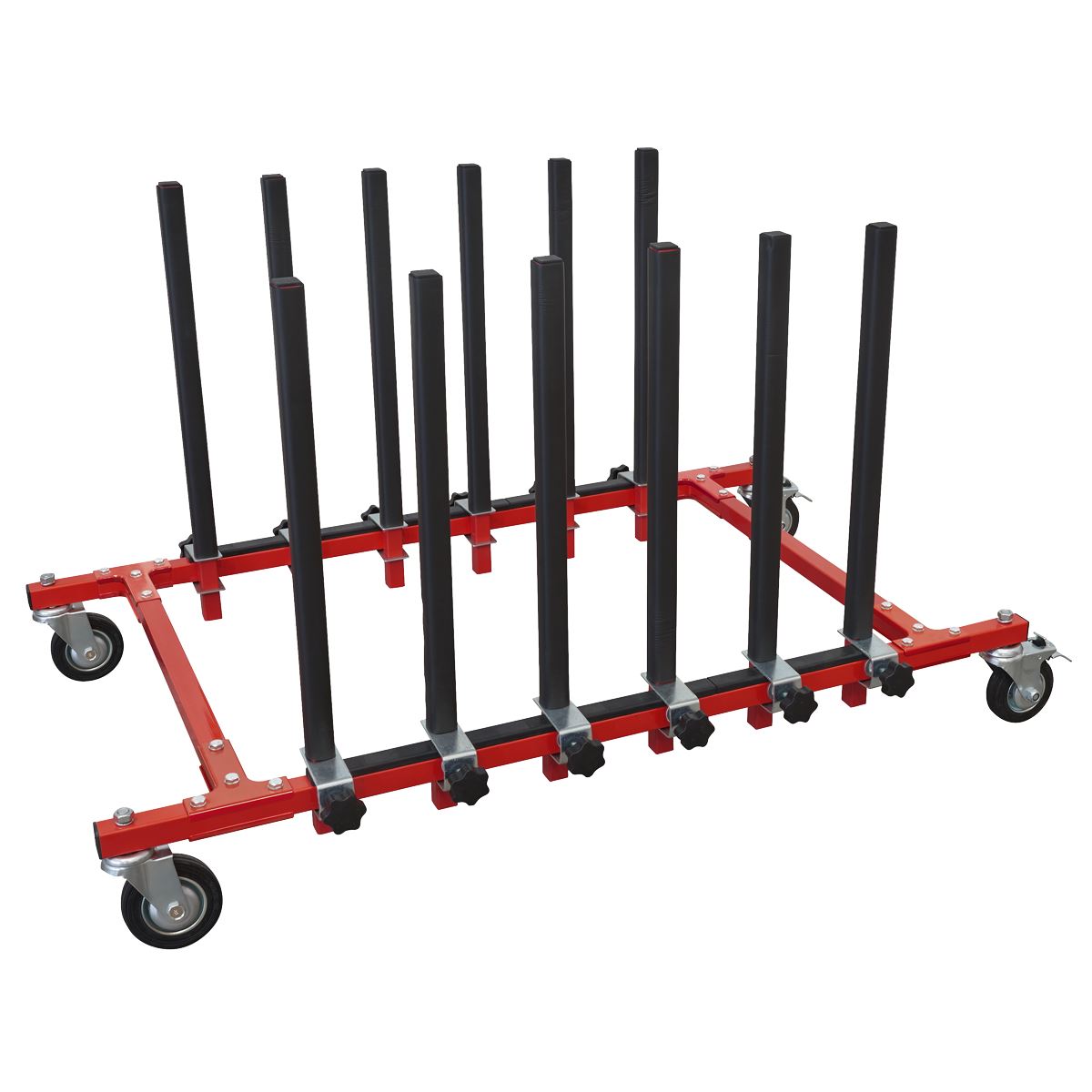 Sealey Panel Storage Rack Mobile Holds 5 Panels MK76