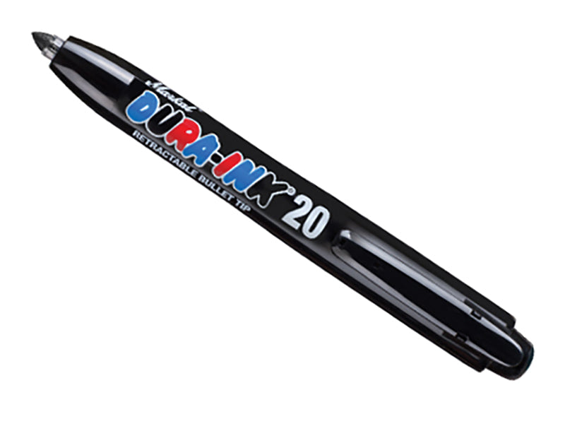 Markal DURA-INK® 20 Retractable Marker - Black (Tub 24) MKL96577