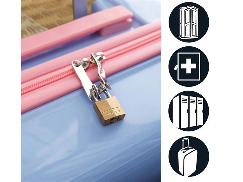Master Lock Solid Brass 30mm Padlock 4-Pin MLK130