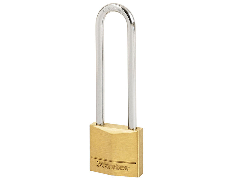Master Lock Solid Brass 50mm Padlock 5-Pin - 64mm Shackle MLK150LJ