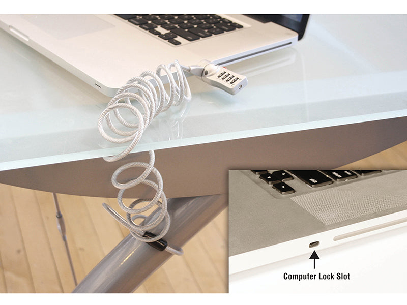 Master Lock Combi Computer Cable Lock 1.8m x 5mm MLK2120E