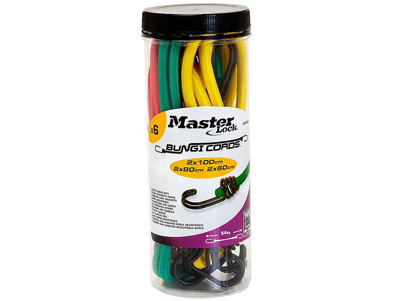Master Lock Bungee Jar 6 Pieces MLK3040E