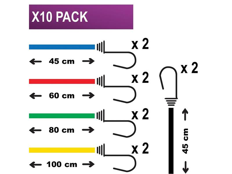 Master Lock Twin Wire™ Bungee Organiser 10 Piece MLK3043E