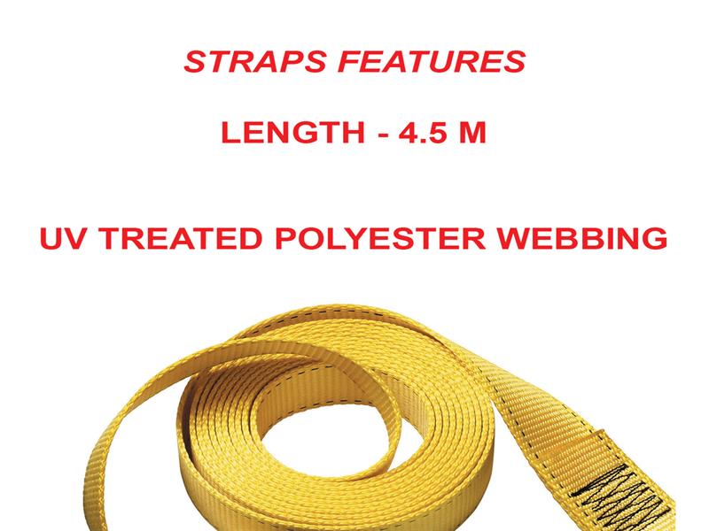 Master Lock Ratchet Tie-Down J-Hooks 4.50m MLK3058E