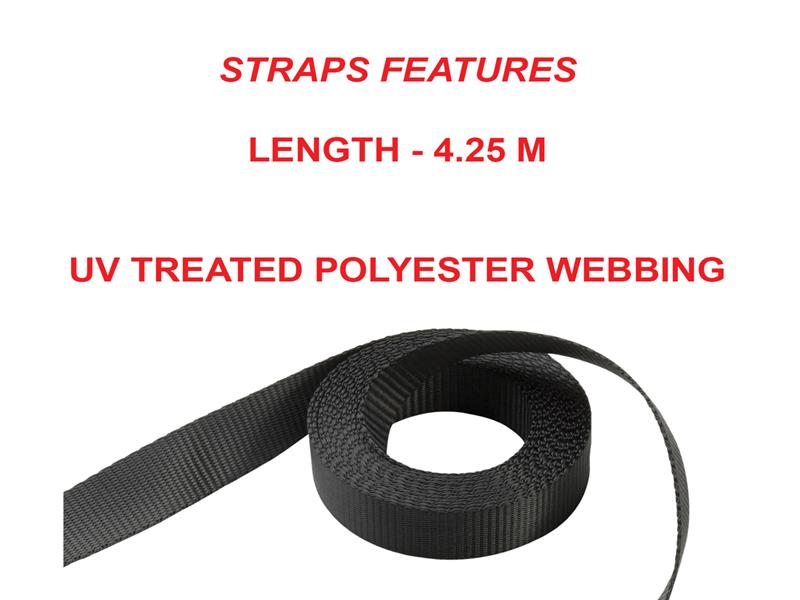 Master Lock Ratchet Tie-Down S-Hooks 4.25m 2 Piece MLK3066E