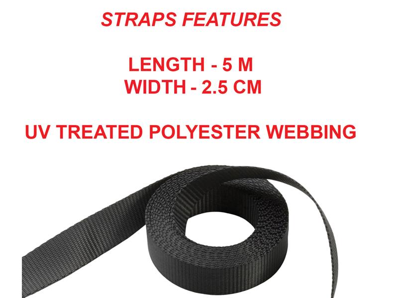 Master Lock Ratchet Tie-Down S-Hooks 5m MLK3109E