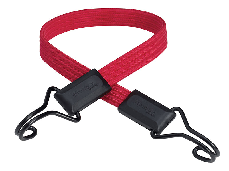 Master Lock Flat Bungee 60cm Red Double Hook MLK3224E