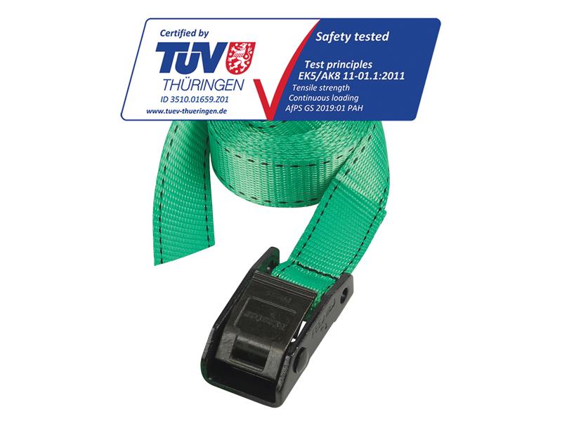 Master Lock Lashing Strap with Metal Buckle, Coloured 5m 150kg (Pack 2) MLK3379ECOL