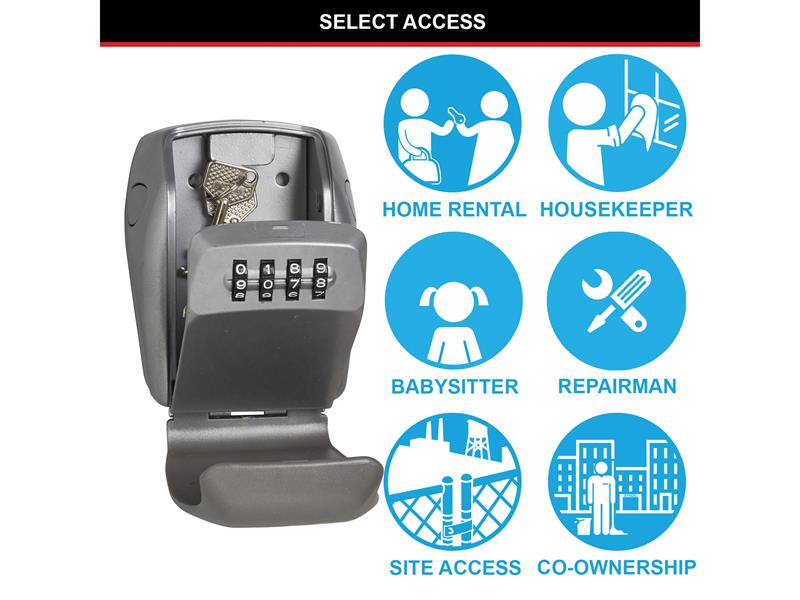 Master Lock Wall-Mounted Reinforced Key Lock Box Bagged MLK5415EB