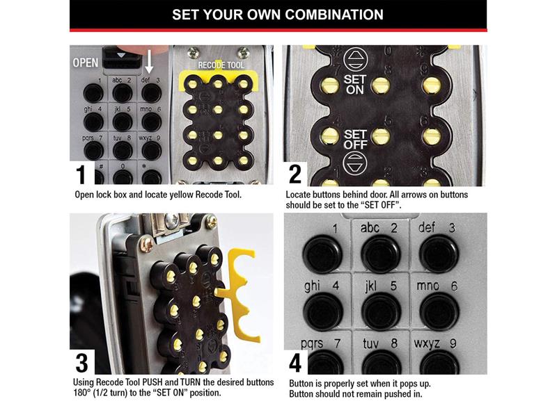 Master Lock 5423E Push Button Select Access® Key Safe MLK5423E