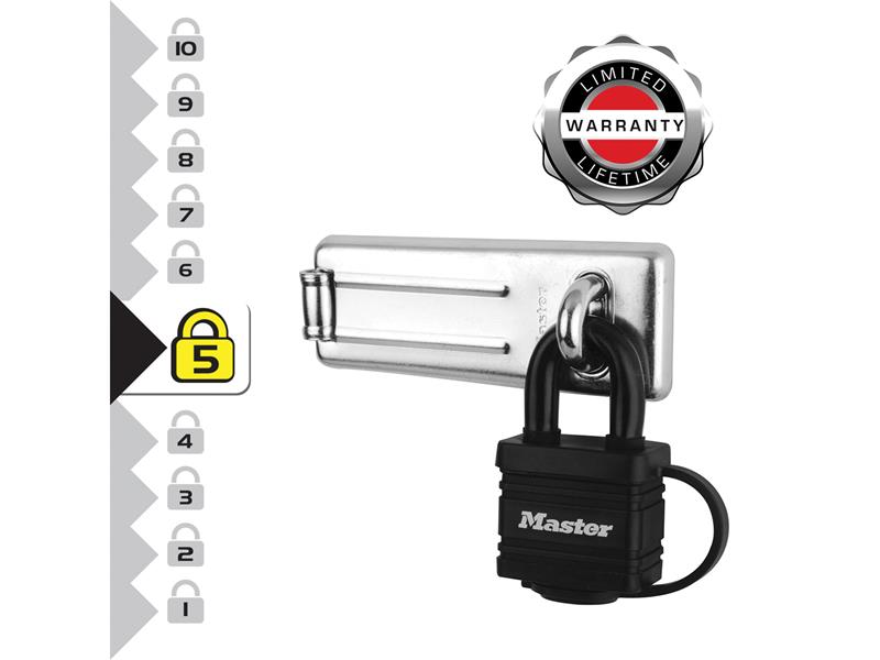 Master Lock Weather Tough® Black Finish 40mm Padlock MLK7804